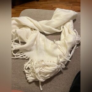 T.J.Maxx White Fringe Scarf